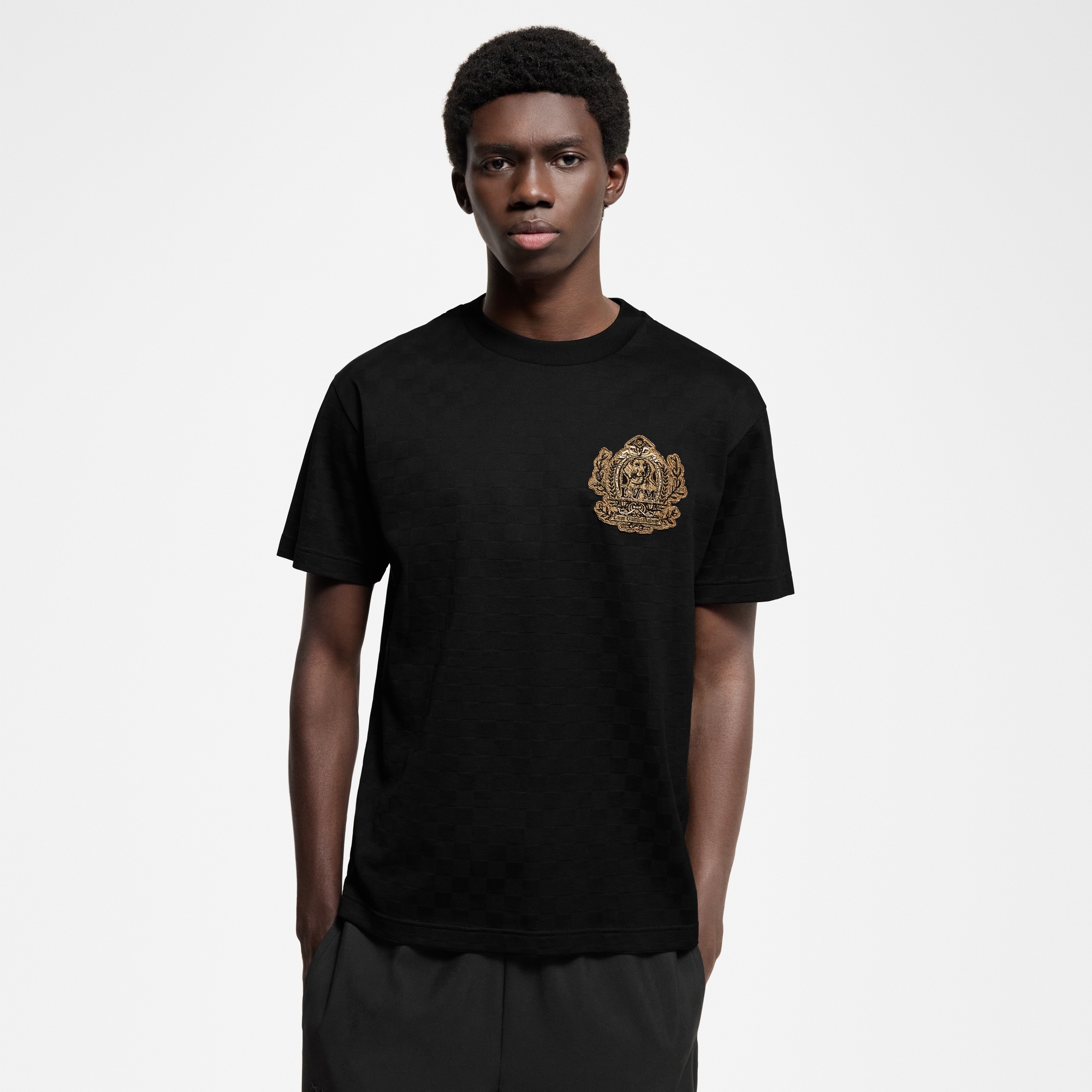 Signature Patch Cotton T-Shirt  in Men