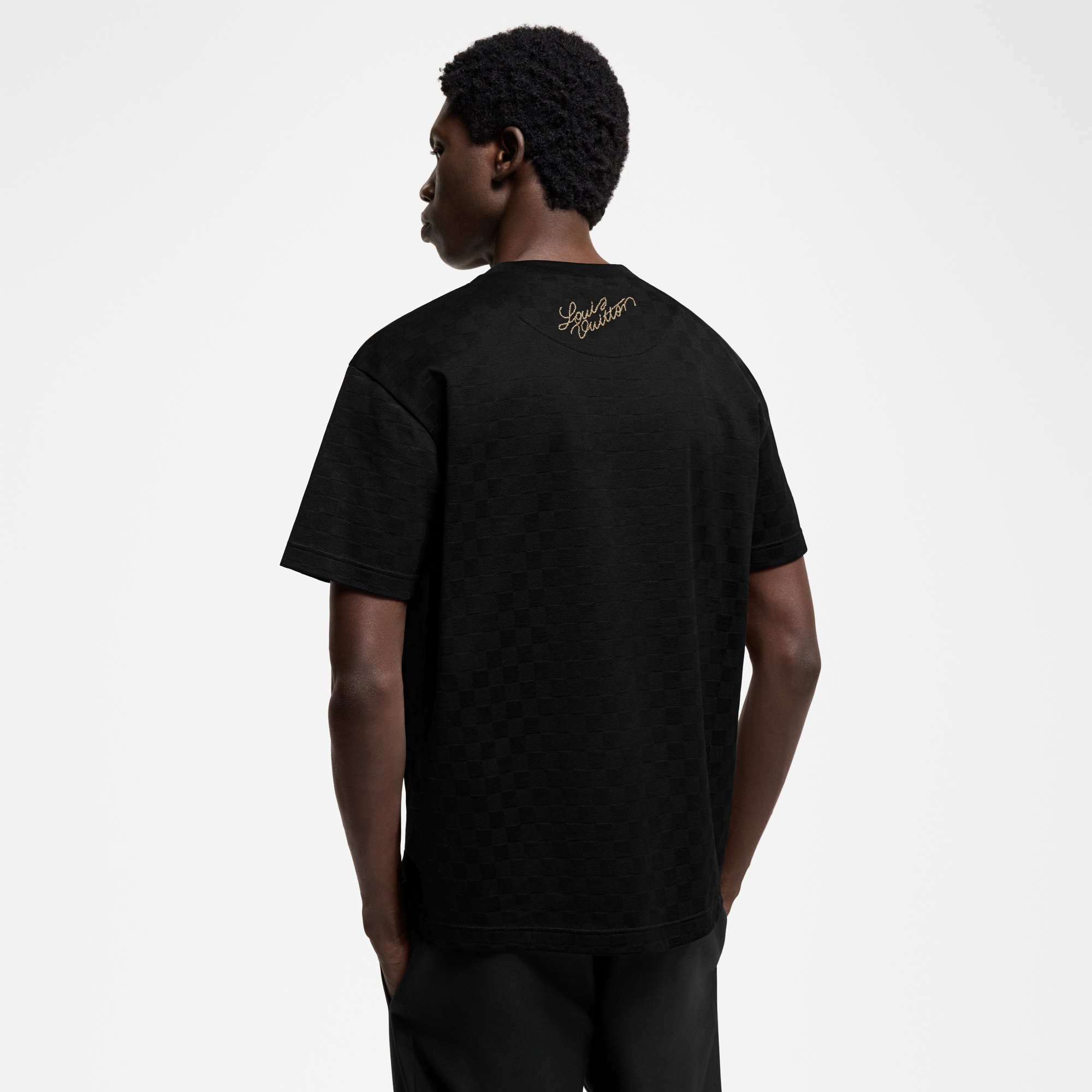 Signature Patch Cotton T-Shirt  in Men
