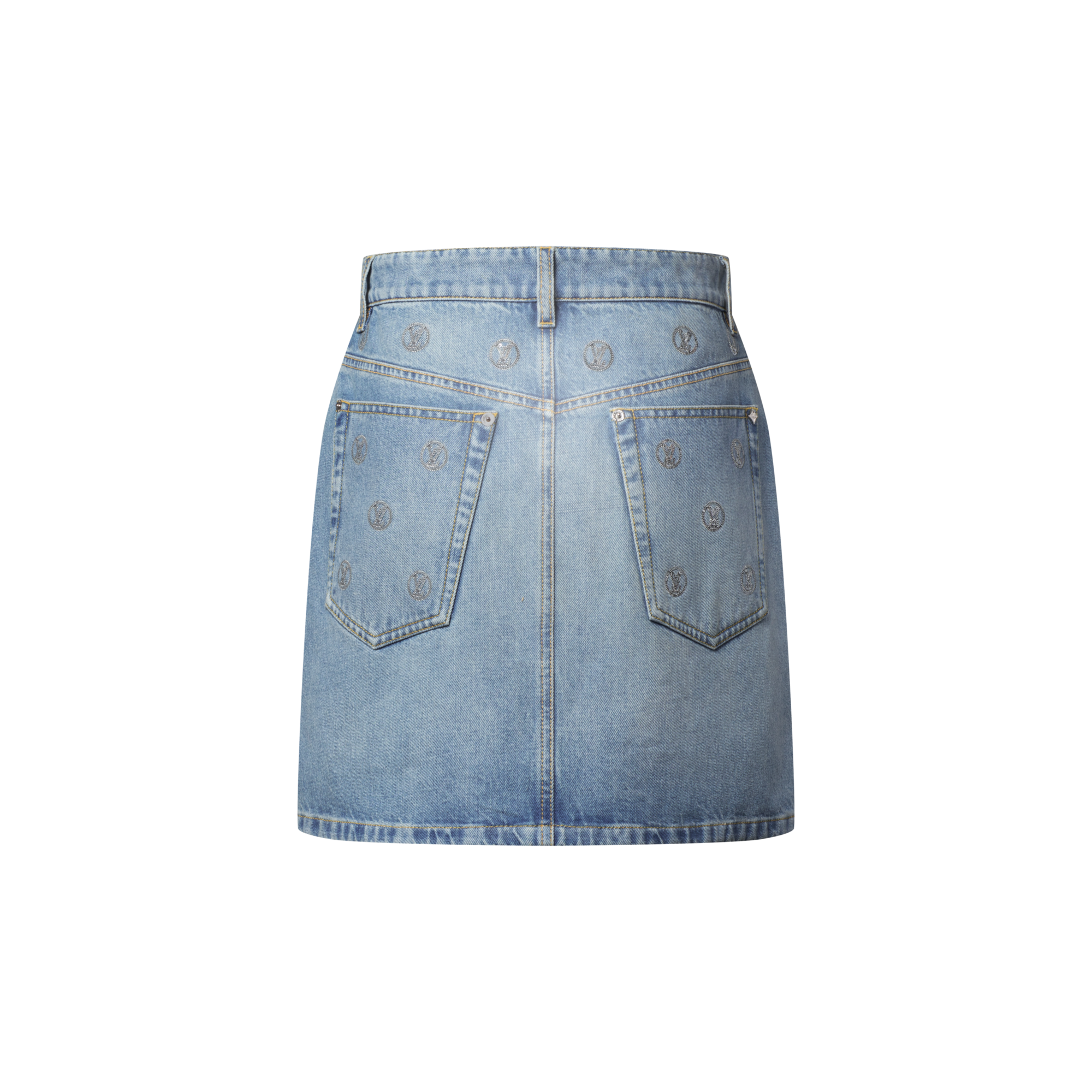 Signature Sequin Denim Mini Skirt  in Women
