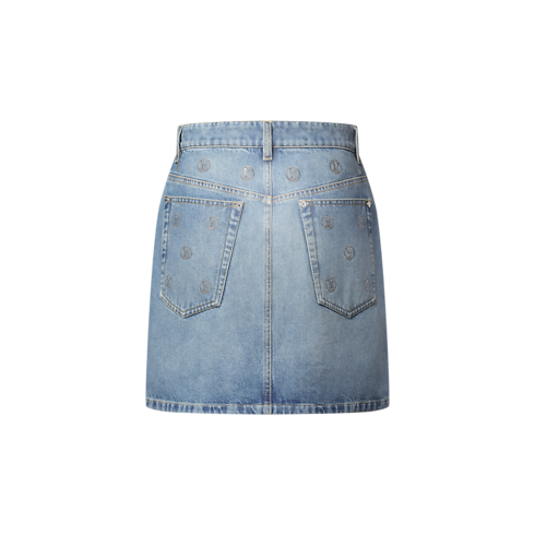 Signature Sequin Denim Mini Skirt in Women's Ready-to-Wear Skirts and Shorts collections by Louis Vuitton (Product zoom)