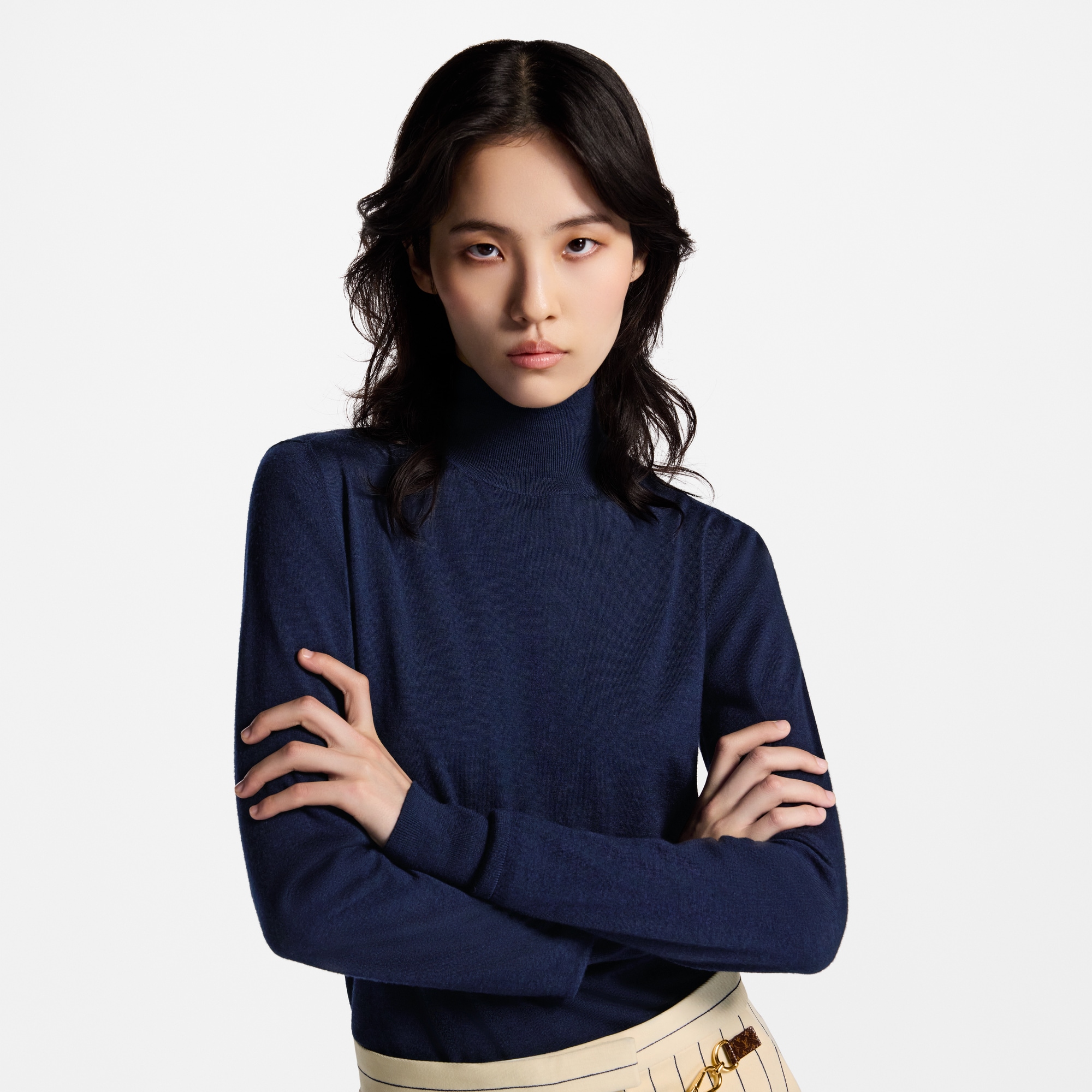 Signature Tag Turtleneck Pullover  in Women
