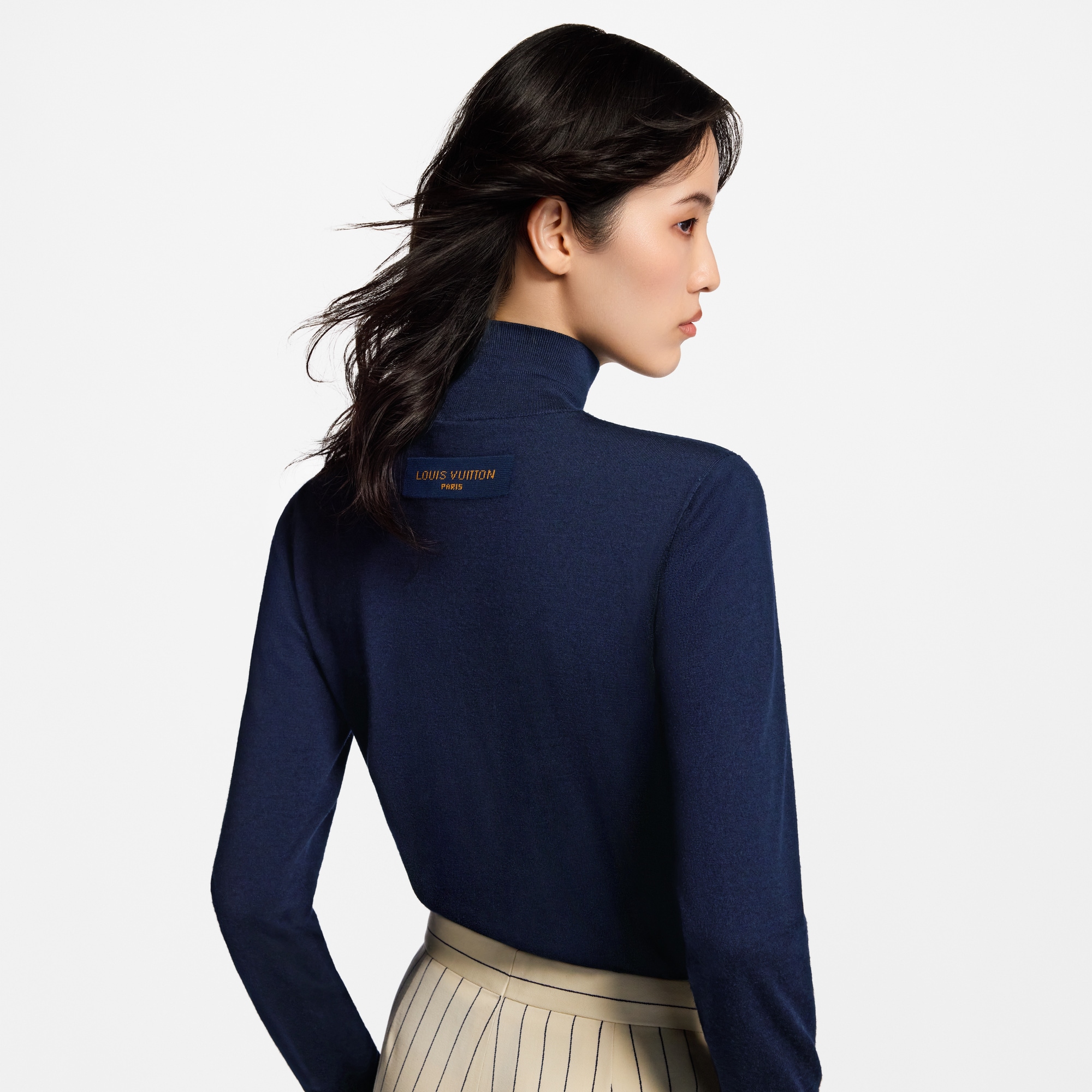 Signature Tag Turtleneck Pullover  in Women