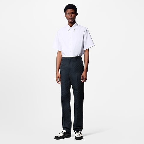 Silk And Cotton Blend Classic Pants in Men's Ready-to-Wear Pants collections by Louis Vuitton (Product zoom)