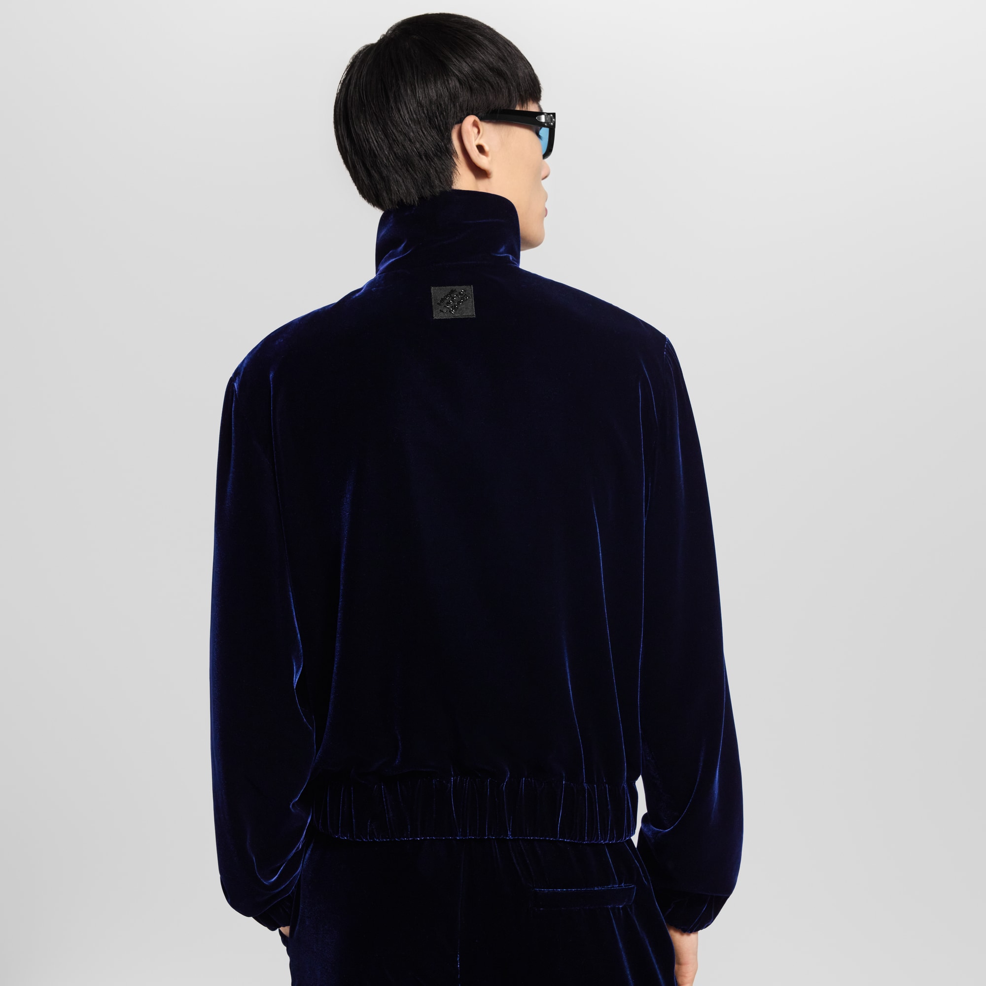 Silk Velvet Tracksuit Top  in Men