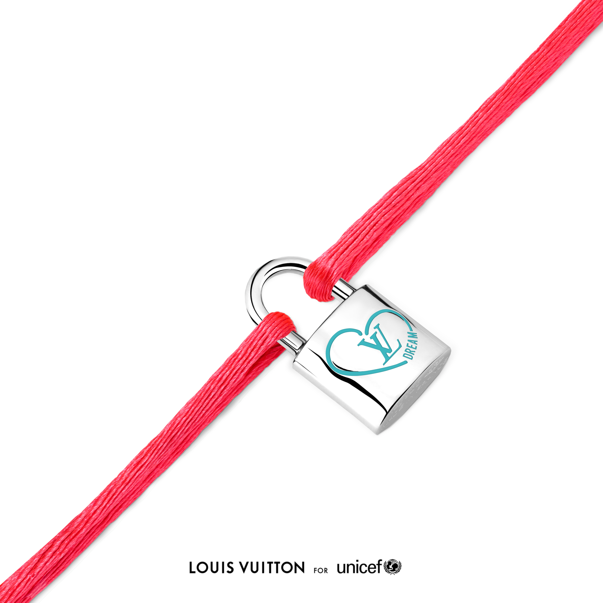 Silver Lockit x Felix Bracelet, Silver, Blue Lacquer and Pink Cord  in Jewellery