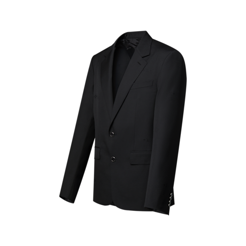 Single-Breasted Jacquard Gaston Jacket in Men's New In Men } collections by Louis Vuitton (Product zoom)