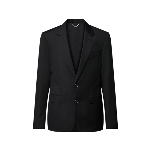 Single-Breasted Jacquard Gaston Jacket in Men's New In Men } collections by Louis Vuitton (Product zoom)