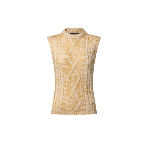 Sleeveless Cable Knit Pullover in Women's Ready-to-Wear Knitwear collections by Louis Vuitton (Product zoom)