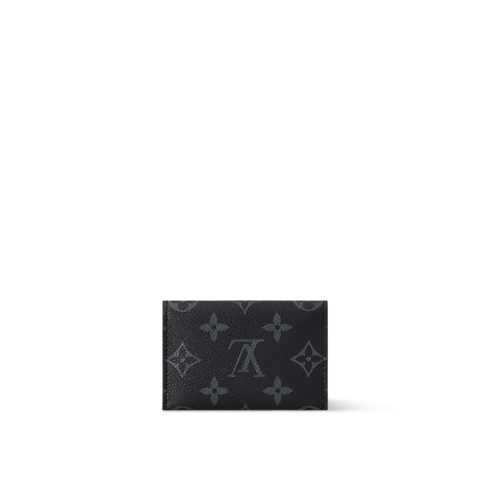 Slim Card Holder Monogram Eclipse in Bags and Small Leather Goods's Men Small Leather Goods Card Holders collections by Louis Vuitton (Product zoom)