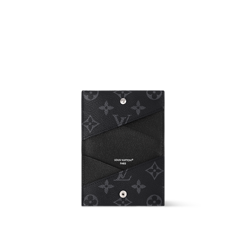 Slim Card Holder Monogram Eclipse in Bags and Small Leather Goods's Men Small Leather Goods Card Holders collections by Louis Vuitton (Product zoom)