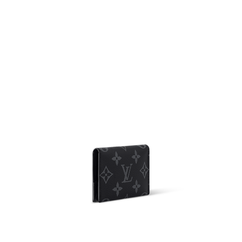 Slim Card Holder Monogram Eclipse in Bags and Small Leather Goods's Men Small Leather Goods Card Holders collections by Louis Vuitton (Product zoom)