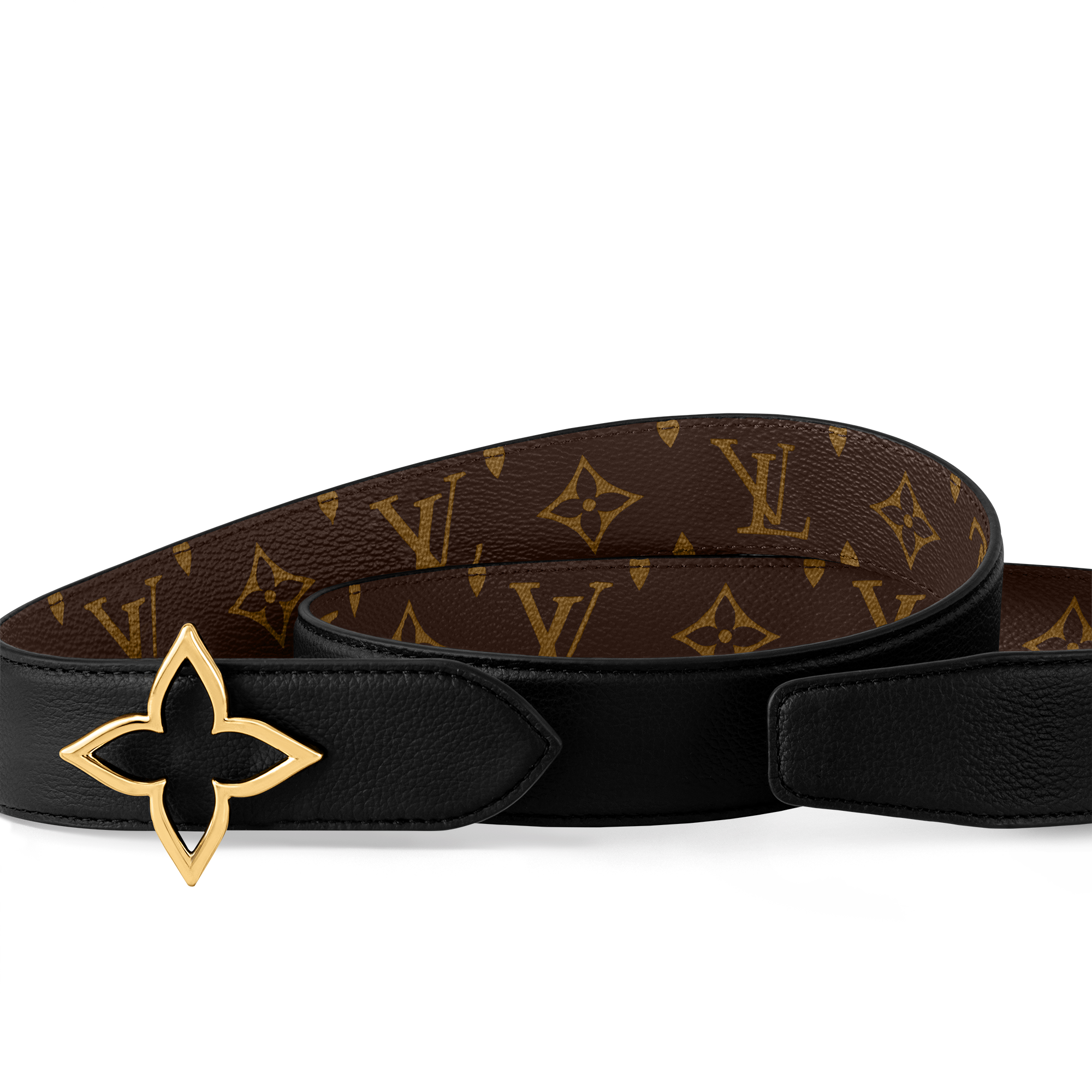 Slim Flower 35mm Reversible Belt Monogram in Women
