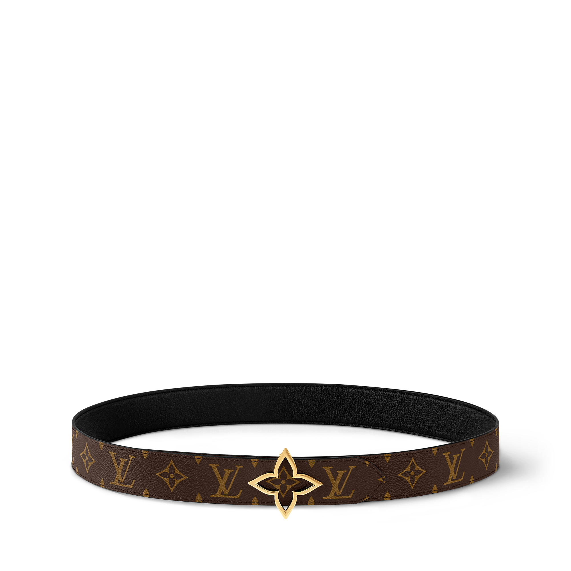 Slim Flower 35mm Reversible Belt Monogram in Women