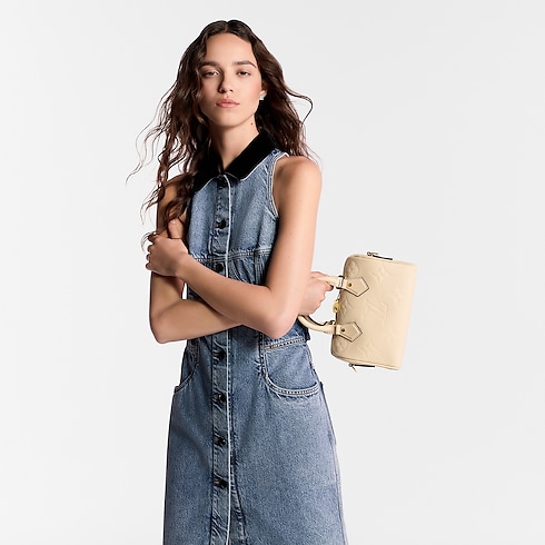 Speedy Bandoulière 20 Monogram Empreinte Leather in Women's Handbags All Handbags for Women collections by Louis Vuitton (Product zoom)