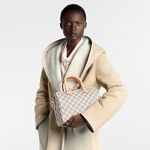 Speedy Bandoulière 25 Damier Azur Canvas in Women's Handbags All Handbags for Women collections by Louis Vuitton (Product zoom)