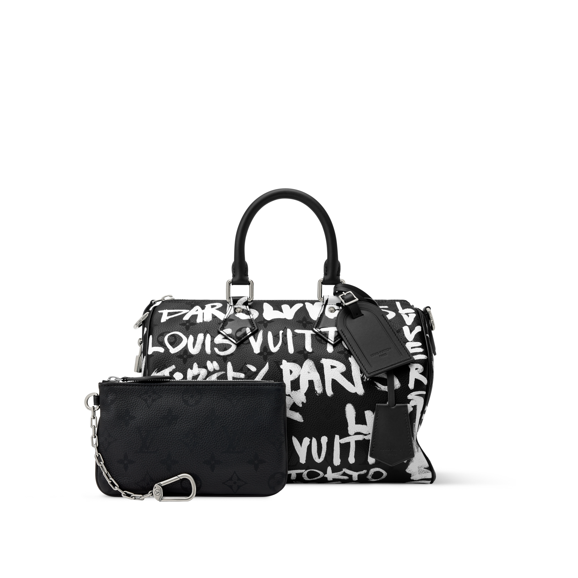 Speedy P9 Bandoulière 30 Scribble Autres Cuirs Monogram in Men