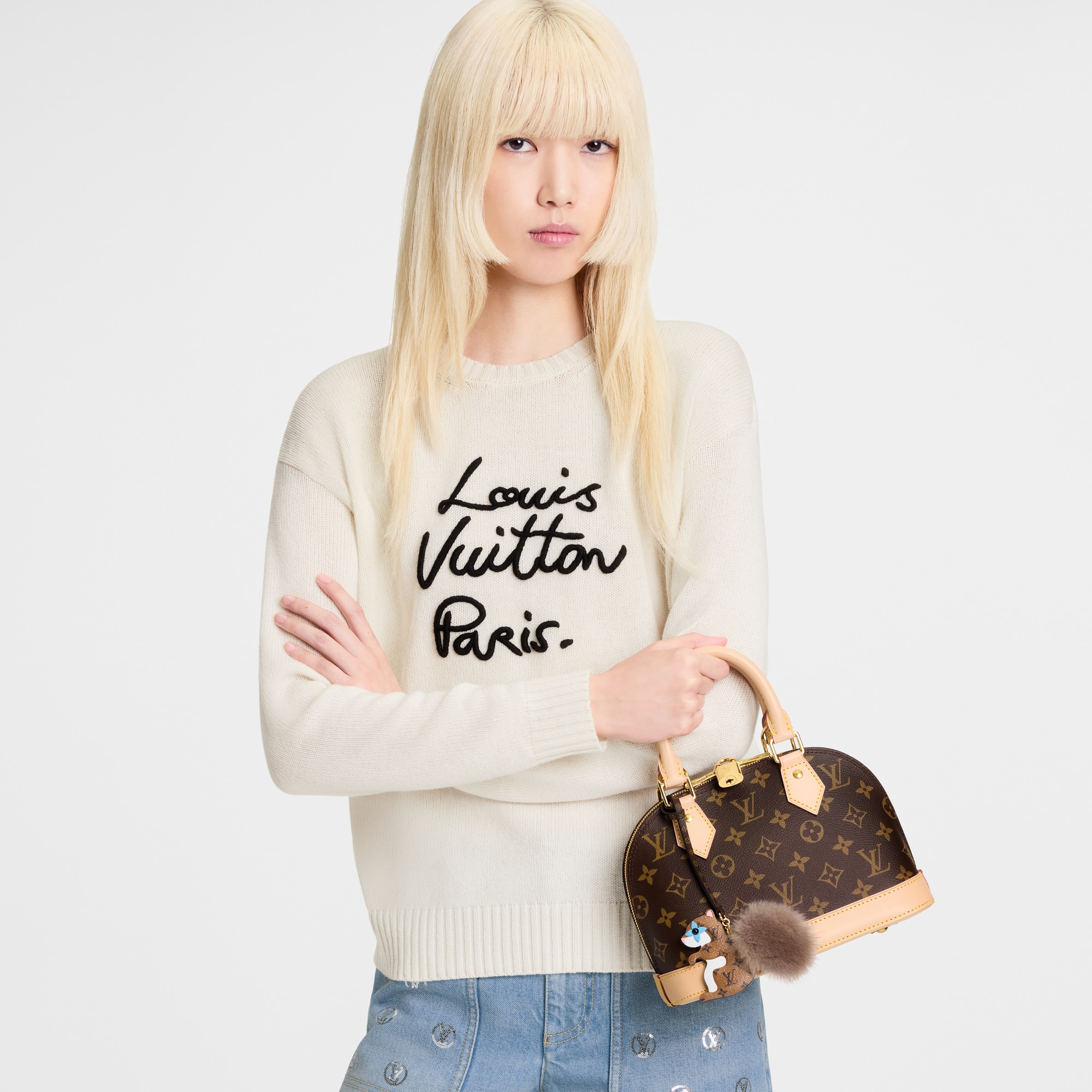 Squirrel LV Furry Friend Bag Charm  . in Women
