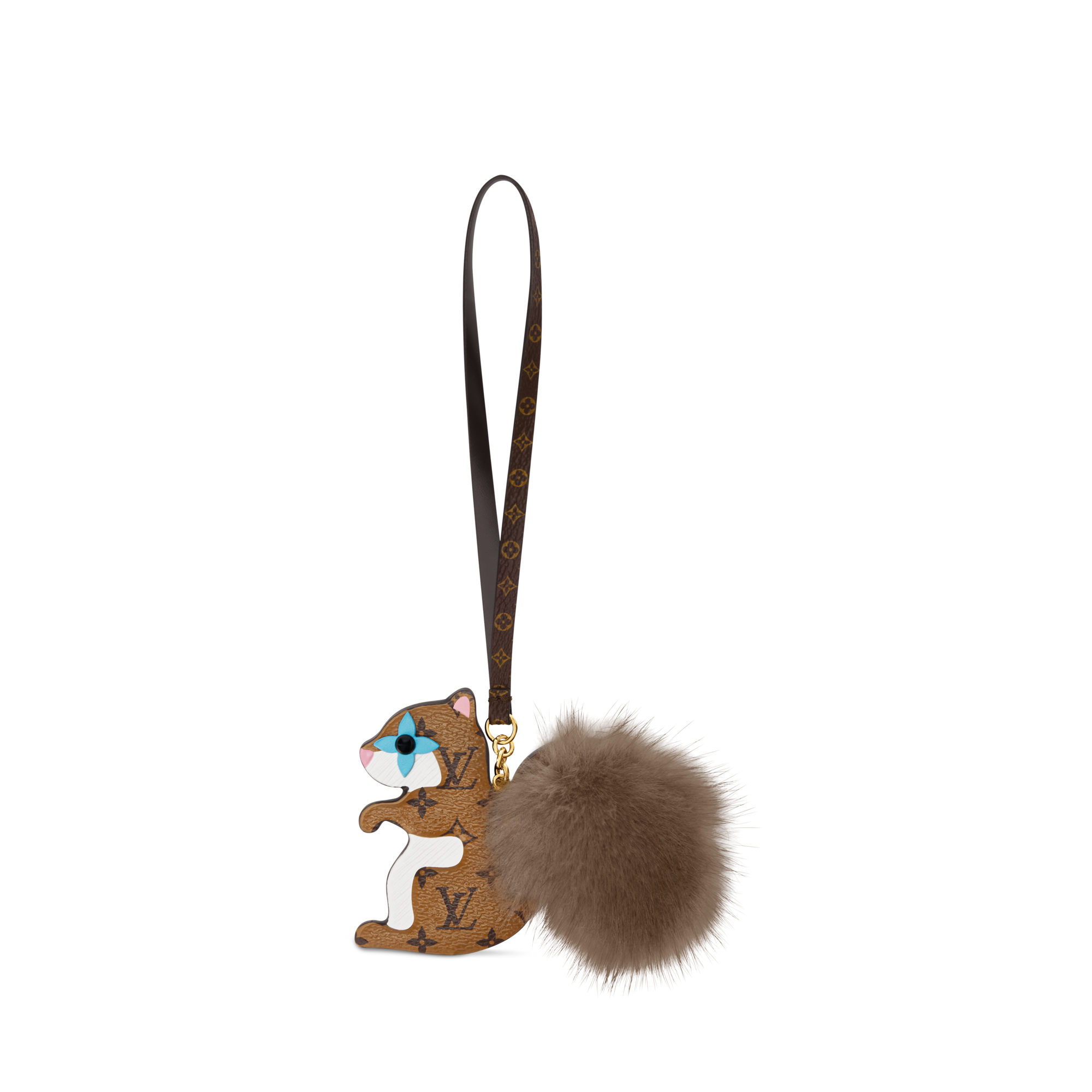 Squirrel LV Furry Friend Bag Charm  . in Women