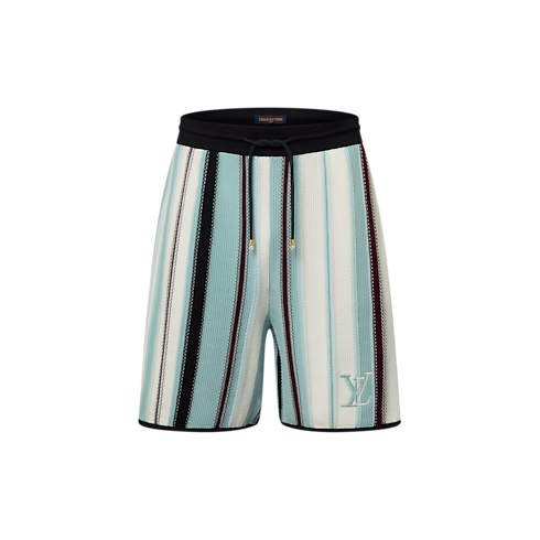 Striped Crochet Shorts in Men's Ready-to-Wear All Ready-to-Wear collections by Louis Vuitton (Product zoom)