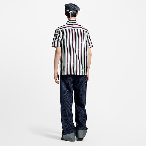 Striped Short-Sleeved Shirt in Men's Ready-to-Wear Shirts collections by Louis Vuitton (Product zoom)