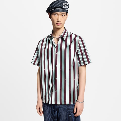 Striped Short-Sleeved Shirt in Men's Ready-to-Wear Shirts collections by Louis Vuitton (Product zoom)