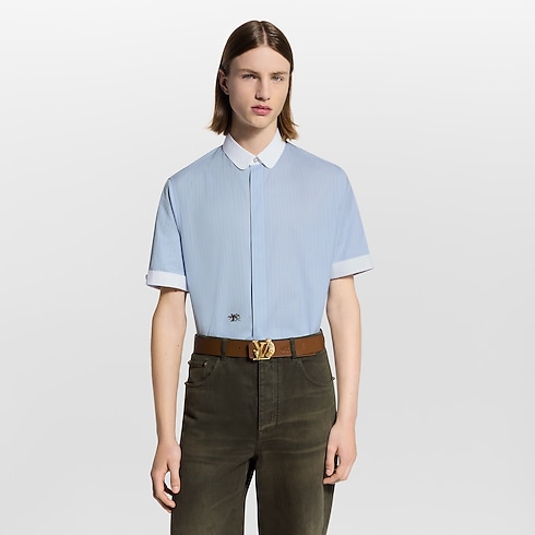 Striped Short-Sleeved Shirt in Men's Ready-to-Wear Shirts collections by Louis Vuitton (Product zoom)