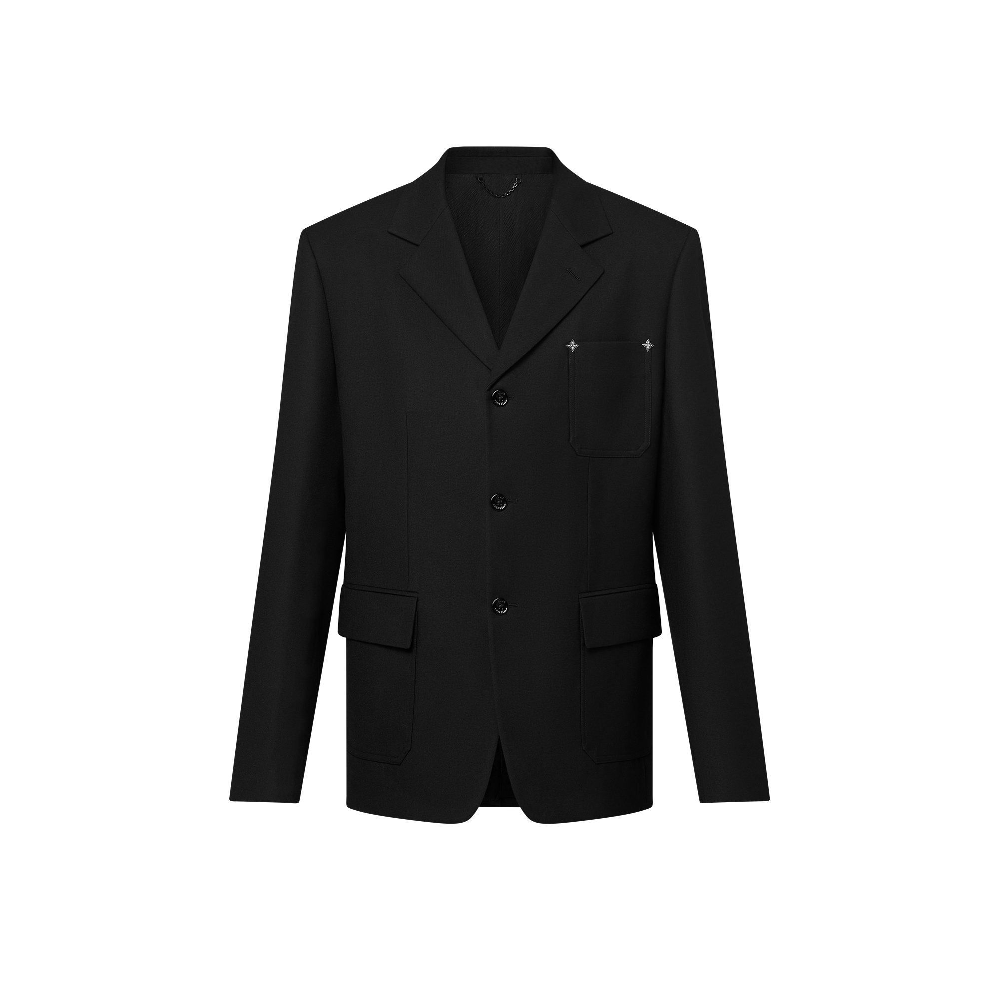 Tailored Single-Breasted Wool Jacket  in Men