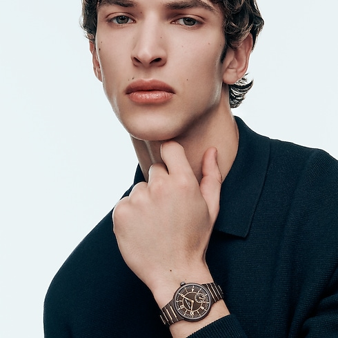 Tambour, Automatic, 40mm, Ceramic and Rose Gold in Watches's All Watches } collections by Louis Vuitton (Product zoom)