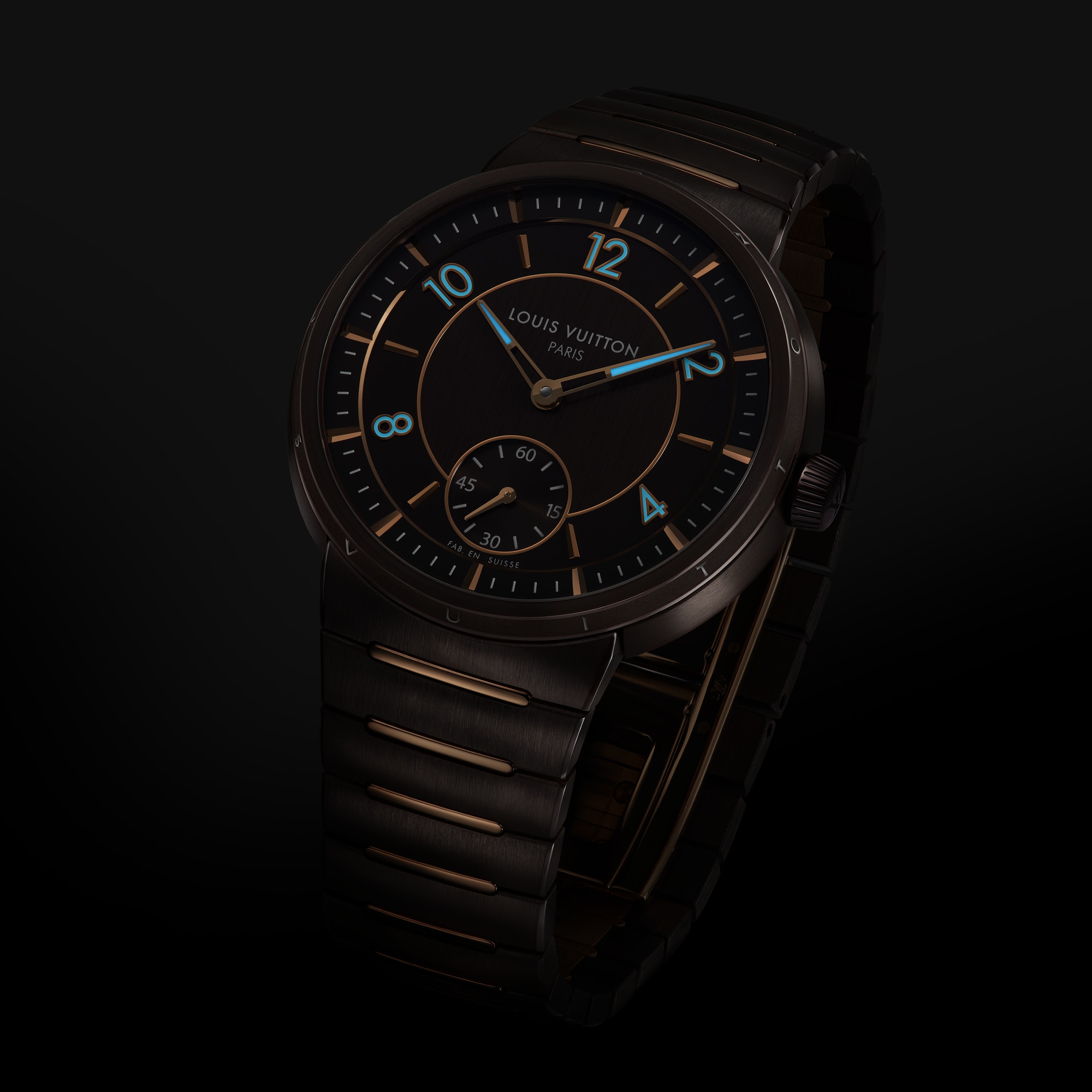 Tambour, Automatic, 40mm, Ceramic and Rose Gold  in Watches