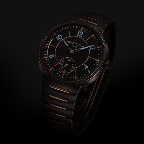 Tambour, Automatic, 40mm, Ceramic and Rose Gold in Watches's All Watches } collections by Louis Vuitton (Product zoom)