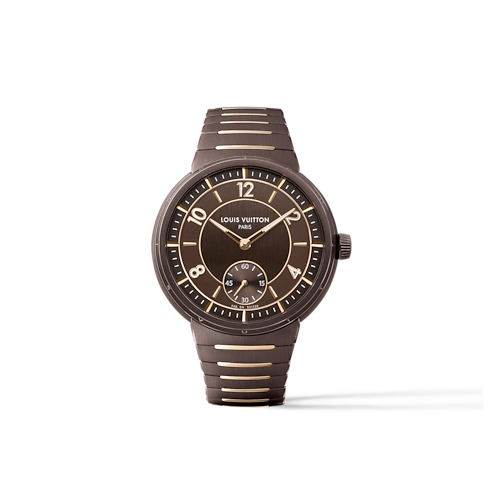 Tambour, Automatic, 40mm, Ceramic and Rose Gold in Watches's All Watches } collections by Louis Vuitton (Product zoom)