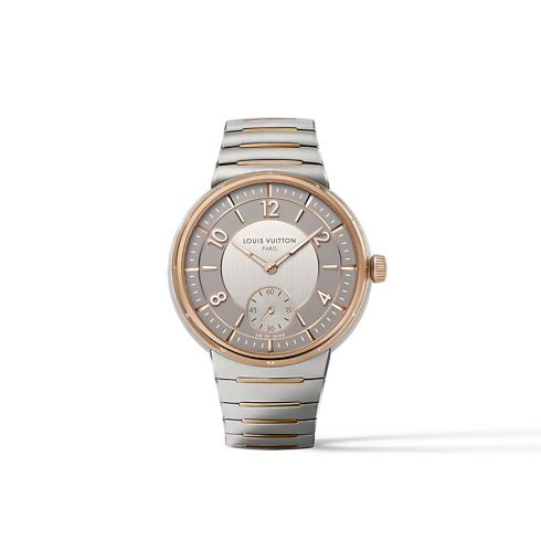 Tambour, Automatic, 40mm, Steel and Rose Gold in Watches's All Watches } collections by Louis Vuitton (Product zoom)