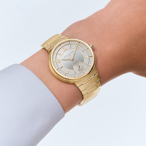 Tambour, Automatic, 40mm, Yellow gold in Watches's All Watches } collections by Louis Vuitton (Product zoom)