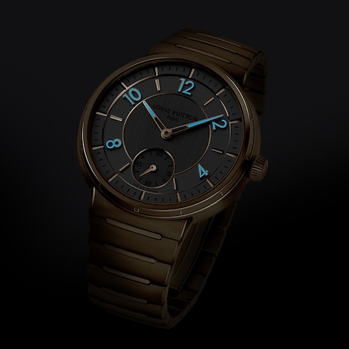 Tambour, Automatic, 40mm, Yellow gold in Watches's All Watches } collections by Louis Vuitton (Product zoom)