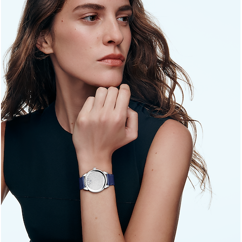 Tambour Convergence, Automatic, 37mm, Platinum and diamonds in Watches's All Watches } collections by Louis Vuitton (Product zoom)