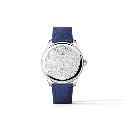 Tambour Convergence, Automatic, 37mm, Platinum and diamonds in Watches's All Watches } collections by Louis Vuitton (Product zoom)