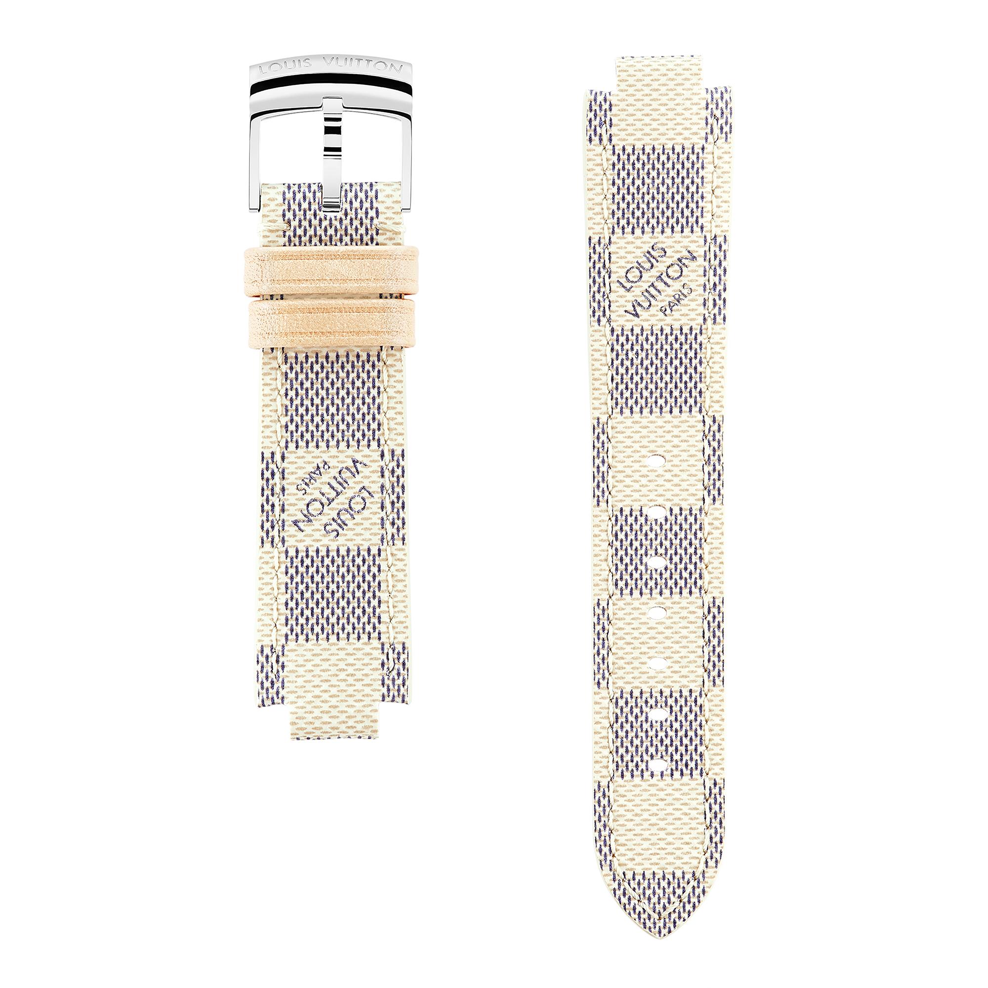 Tambour Damier Azur Canvas Strap  in Women