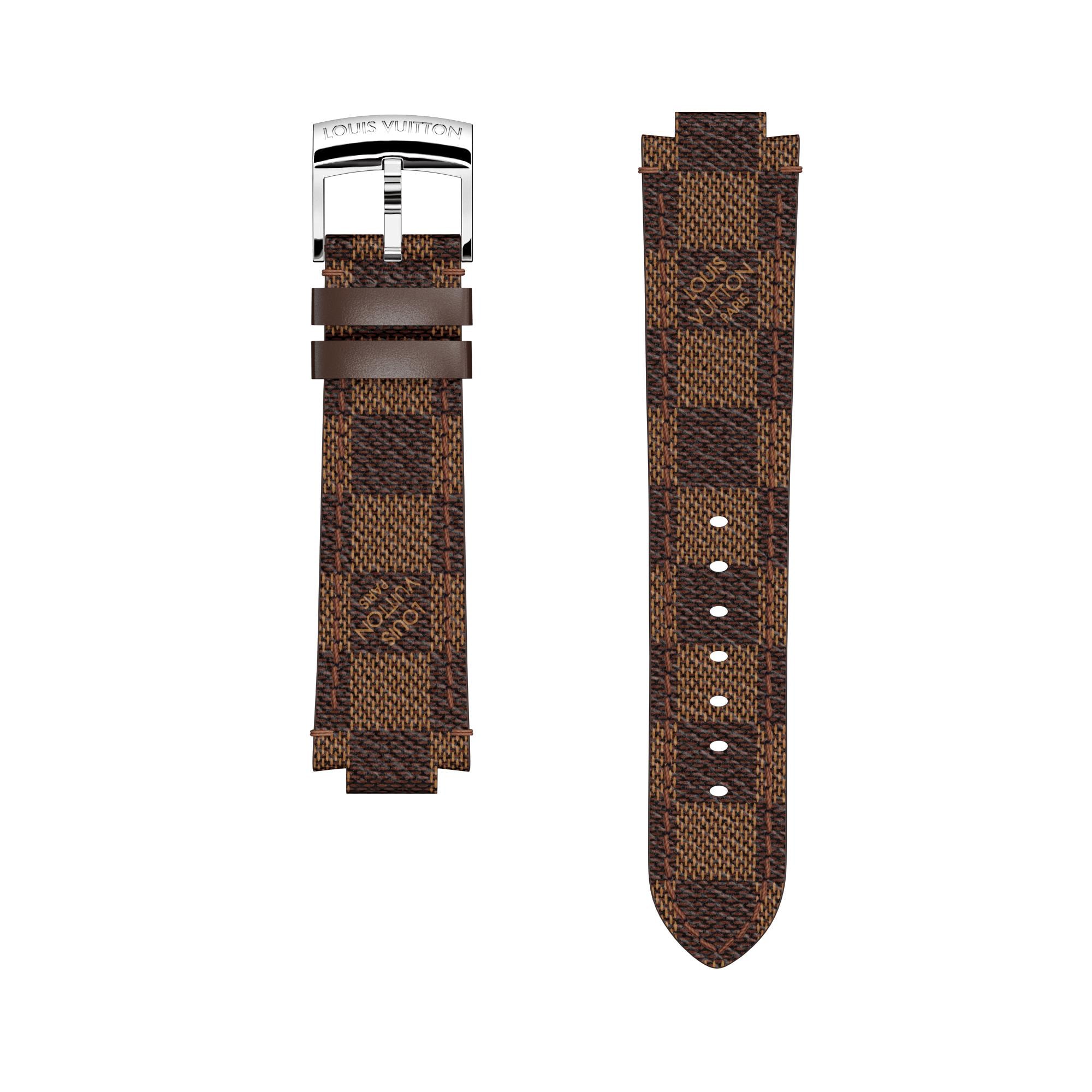Tambour Damier Ebene Canvas Strap  in Women