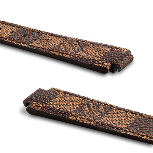 Tambour Damier Ebene Canvas Strap in Women's Jewellery My LV Tambour collections by Louis Vuitton (Product zoom)