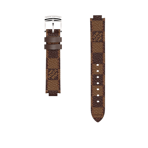 Tambour Damier Ebene Canvas Strap in Women's Jewellery My LV Tambour collections by Louis Vuitton (Product zoom)