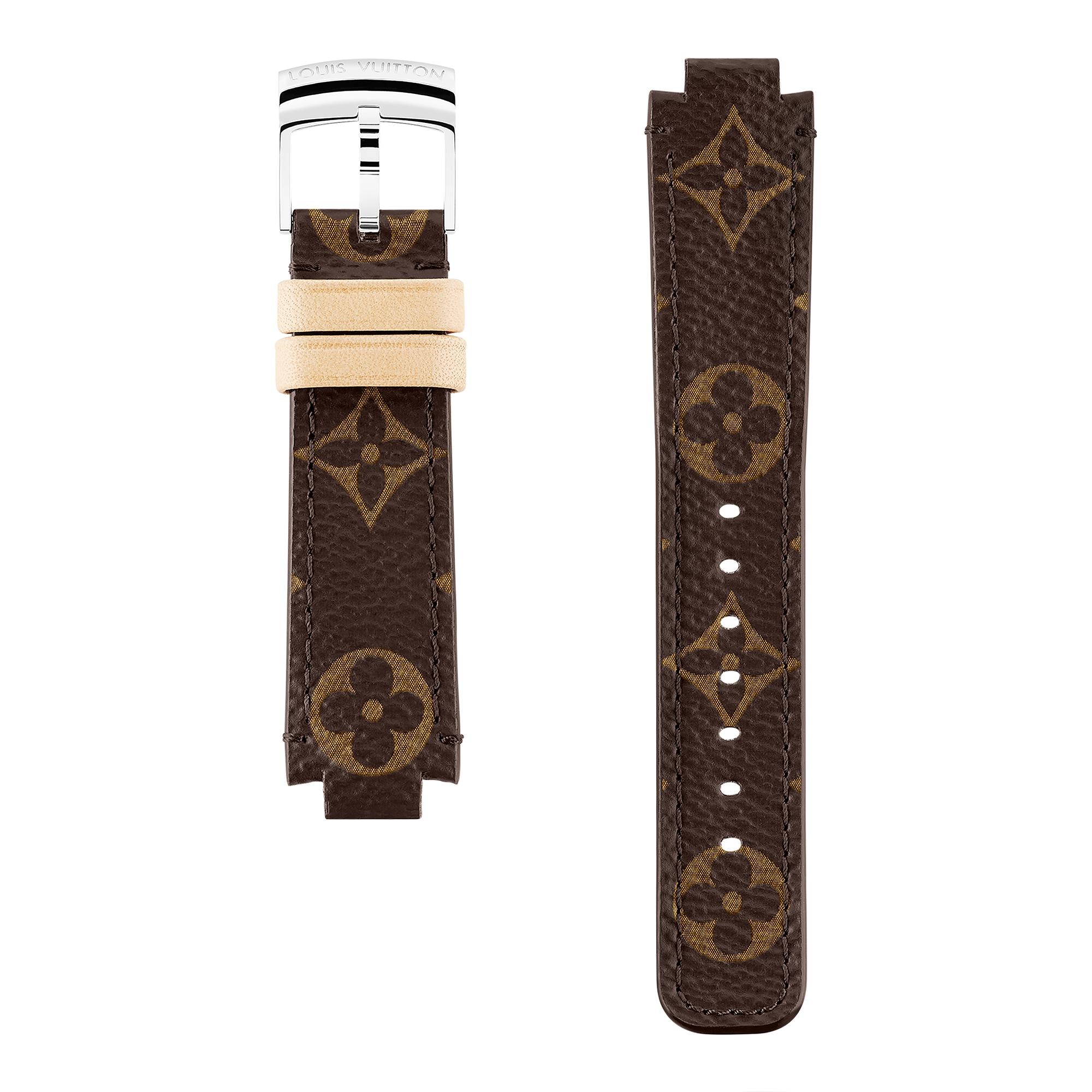 Tambour Monogram Canvas Strap  in Watches