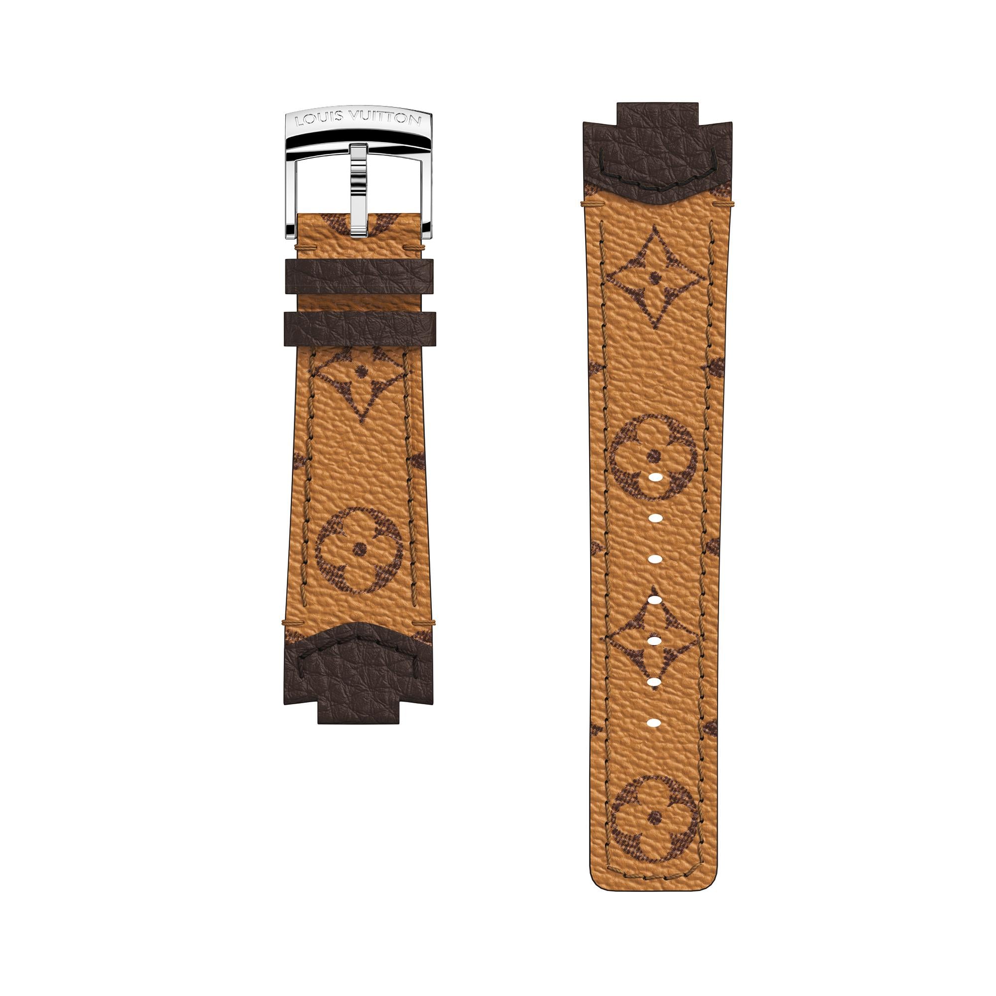 Tambour Monogram Canvas Strap  in Watches