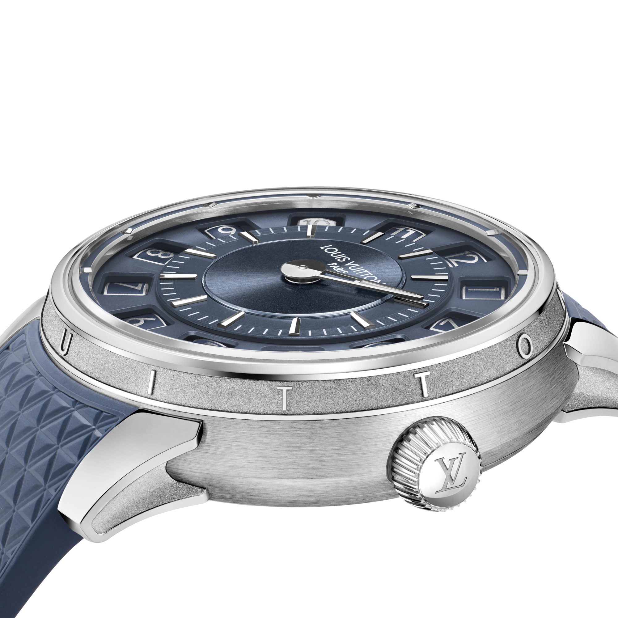 Tambour Taiko Spin Time, Automatic, 39.5mm, White gold  in Watches