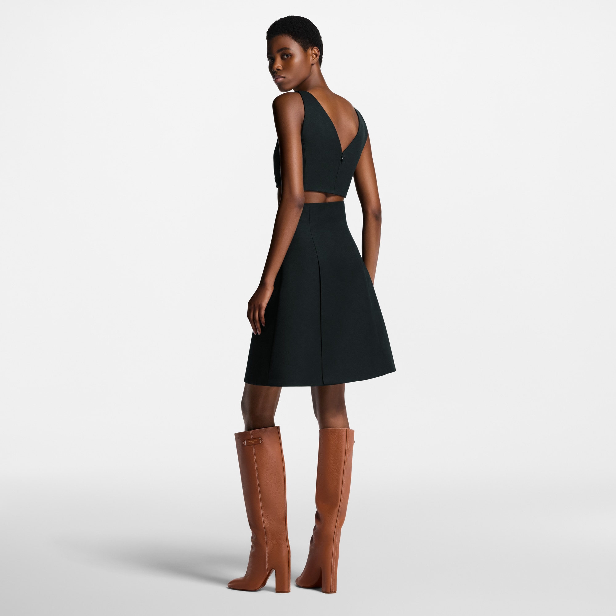 Technical Gabardine Crop Top  in Women