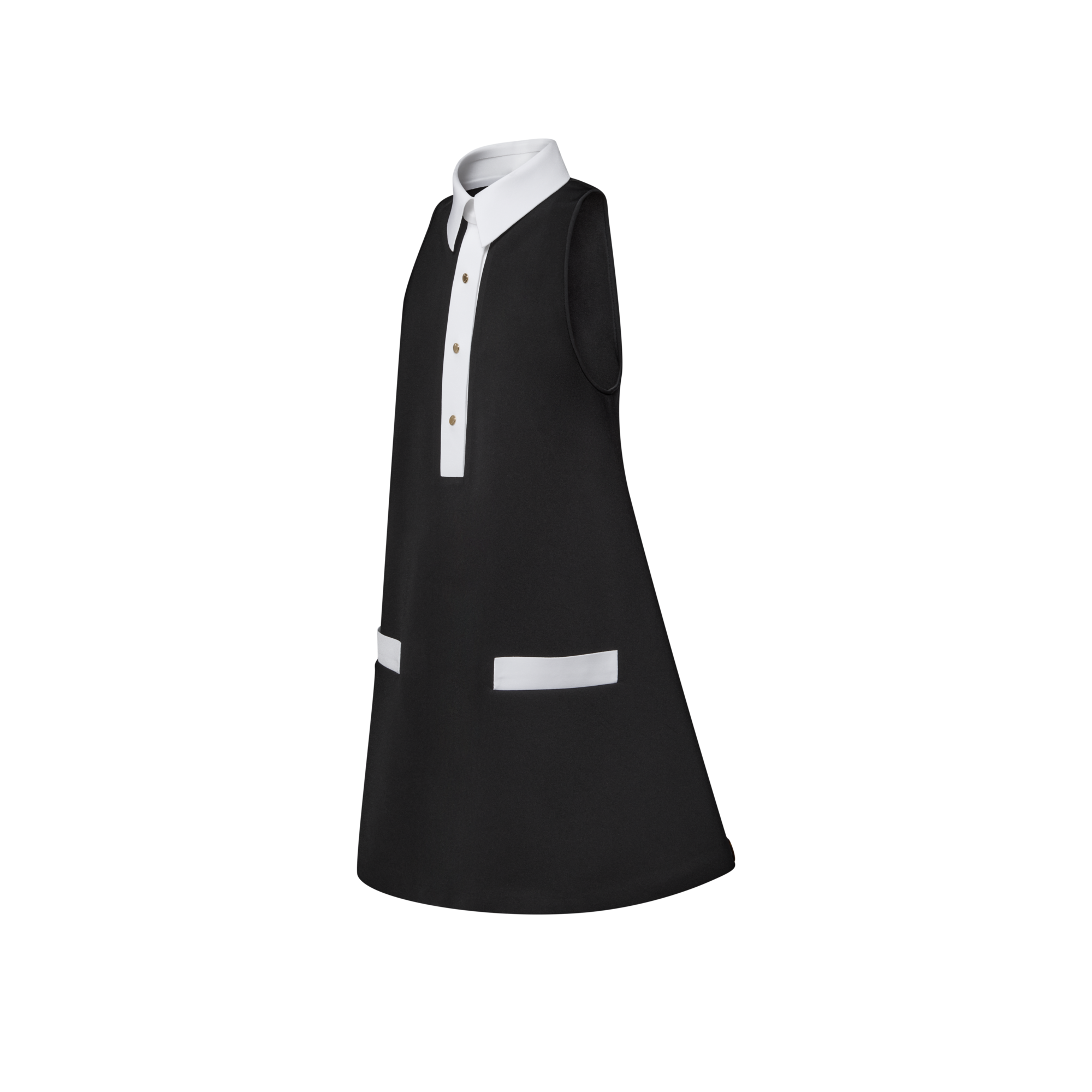Technical Gabardine Polo Dress  in Women