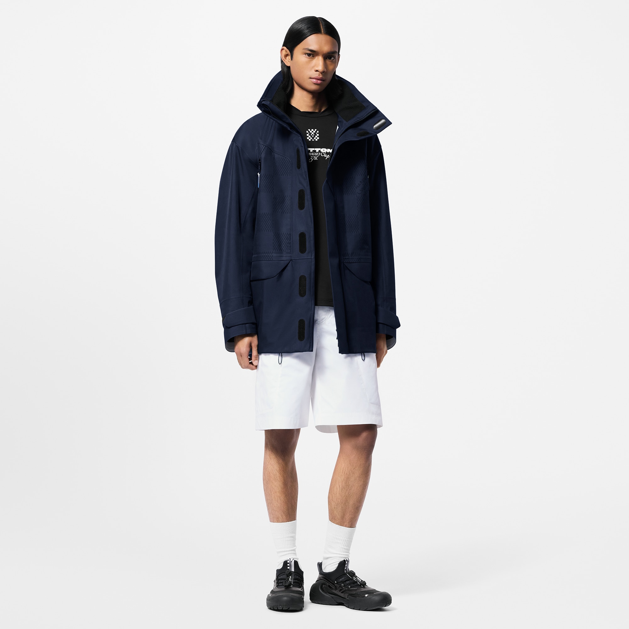 Technical Mid-Length Parka  in Men