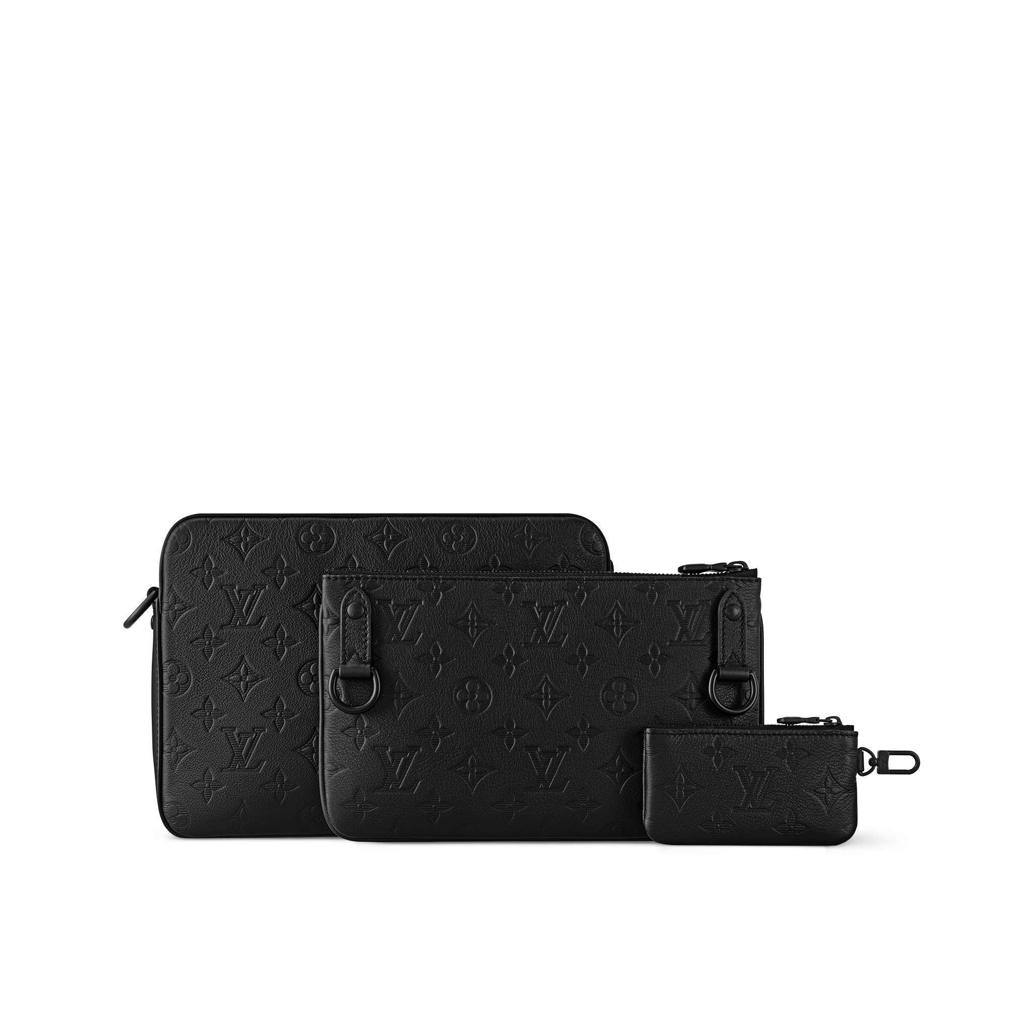 Trio Messenger  Monogram Shadow Leather in Men
