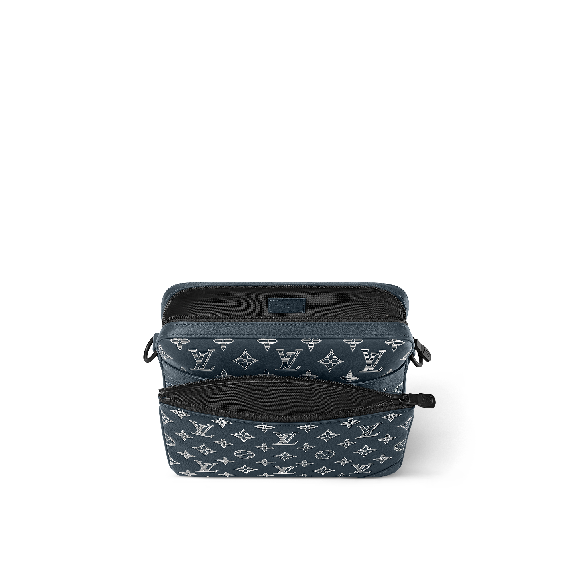 Trio Messenger Monogram Shadow Leather in Men