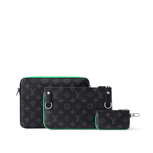 Trio Messenger Monogram Eclipse in Bags and Small Leather Goods's Men Bags Newness collections by Louis Vuitton (Product zoom)