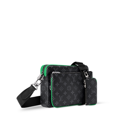 Trio Messenger Monogram Eclipse in Bags and Small Leather Goods's Men Bags Newness collections by Louis Vuitton (Product zoom)
